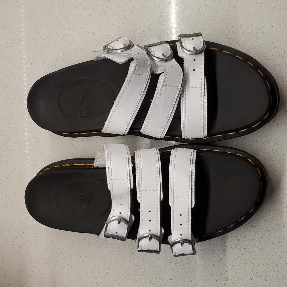 Dr. Martens White Strappy Sandals - Picture 11 of 11